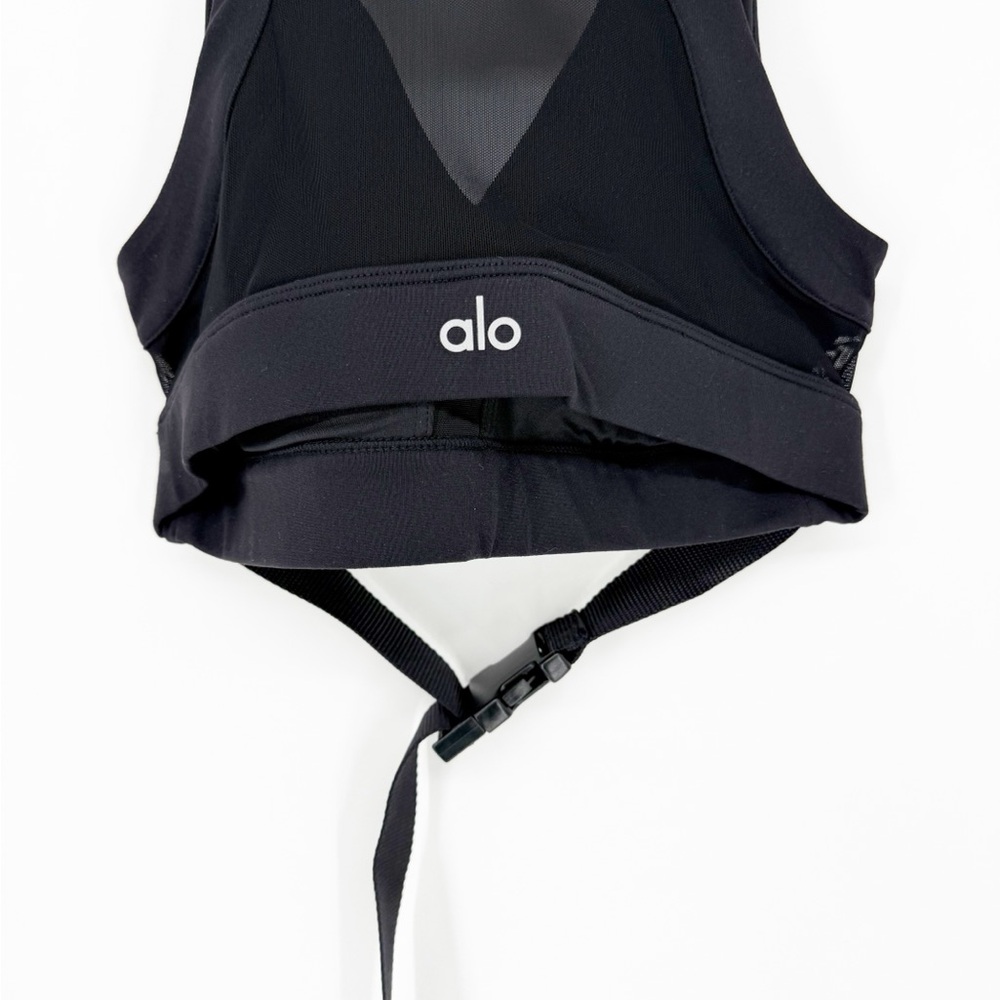 Alo Yoga Catch the Vibe‎ Buckle Sports Bra XS Black - Picture 5 of 7